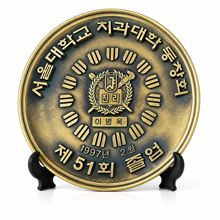 서울대학교 치과대학 동창회 졸업 기념 명패